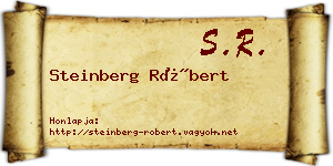 Steinberg Róbert névjegykártya