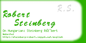 robert steinberg business card